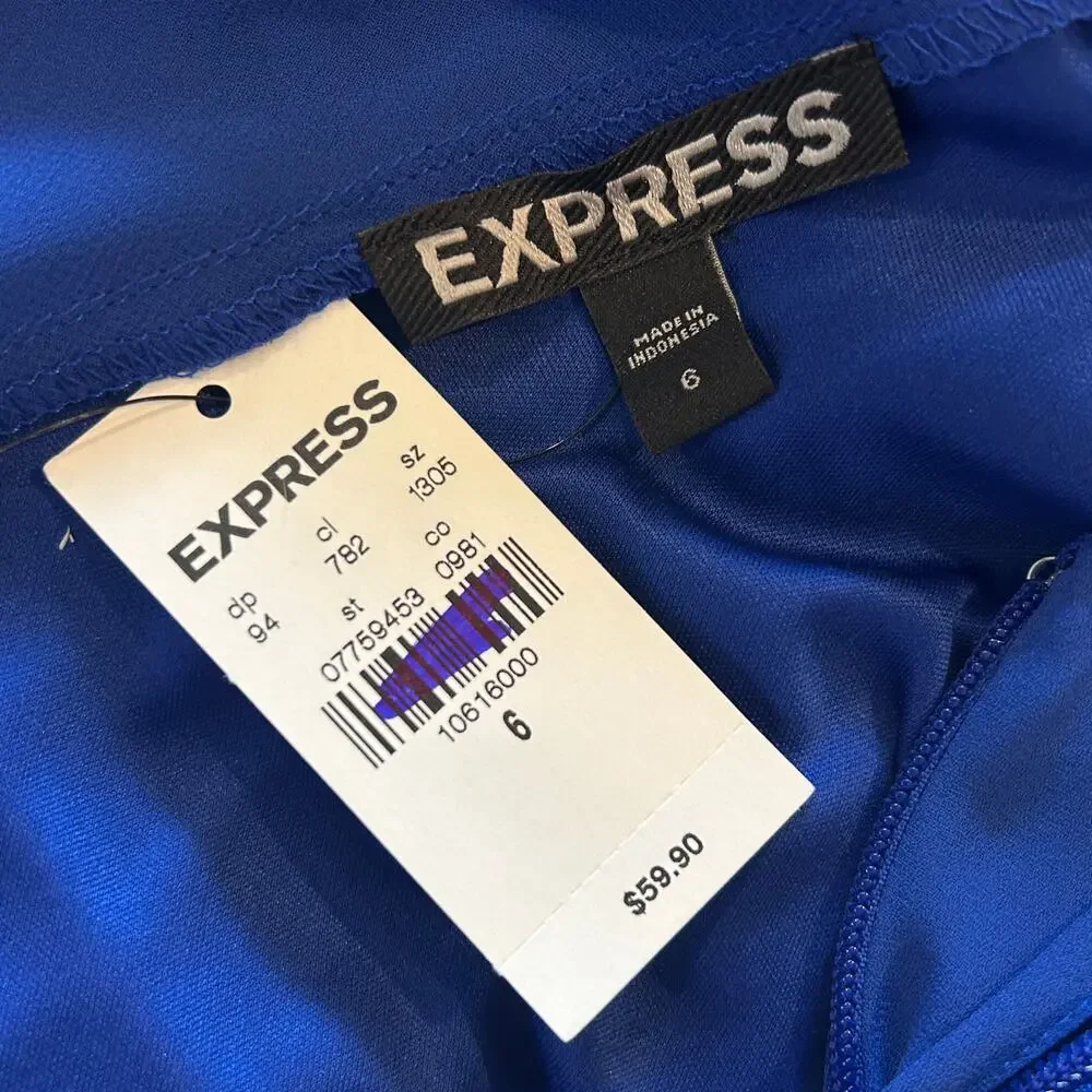 Express Romper Cobalt blue 
Size 6 NWT - Picture 5 of 6